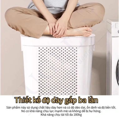 Giỏ đựng đồ giặt 45/60L nhựa dày dặn, nắp đậy, 4 bánh xe, BH 1 năm - 68.645₫ 4 Giỏ đựng đồ giặt 45/60L nhựa dày dặn, nắp đậy, 4 bánh xe, BH 1 năm - 68.645₫ 4