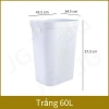 Giỏ đựng đồ giặt 45/60L nhựa dày dặn, nắp đậy, 4 bánh xe, BH 1 năm - 68.645₫ 9