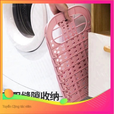 Giỏ đựng đồ treo tường gấp gọn – Giải pháp lưu trữ quần áo, kèm móc dán, giảm 21%