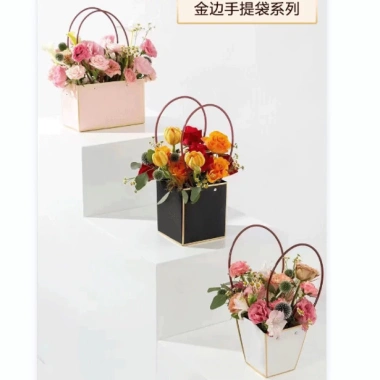 Giỏ đựng hoa xách tay quai nhựa chống thấm nước GN08 - Hộp quà tặng độc đáo cho hoa, trái cây, giá 16.000 VND
