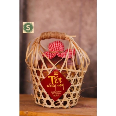 Giỏ Đựng Hủ Rượu & Trái Cây Mẫu 17 - Quà Tết Đẹp, Đựng Quà Biếu, Giá 28.050 VND