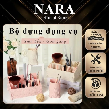 Giỏ đựng mỹ phẩm 6 ô - Khay sắp xếp nail và phụ kiện, decor gọn, tiện lợi 34k