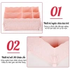 Giỏ đựng mỹ phẩm 6 ô - Khay sắp xếp nail và phụ kiện, decor gọn, tiện lợi 34k 3