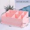 Giỏ đựng mỹ phẩm 6 ô - Khay sắp xếp nail và phụ kiện, decor gọn, tiện lợi 34k 7