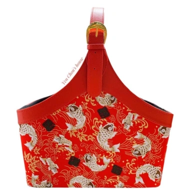 Giỏ Đựng Quà Tết Da Cao Cấp - Thiết Kế Sang Trọng, Giảm Giá Đặc Biệt 180k