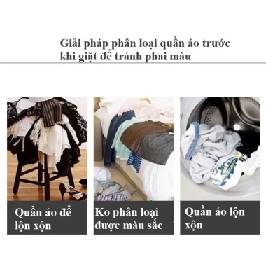 Giỏ đựng quần áo bẩn 2 ngăn phân màu đen trắng, khung kim loại 199.000₫