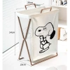 Giỏ Đựng Quần Áo Bẩn Đồ Giặt Gấp Gọn Họa Tiết Cute Tiện Lợi - Túi Canvas Khung Sắt CenturyHomee 6
