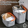 Giỏ đựng quần áo bẩn GADI đa năng và giỏ lót, quai xách PP cứng, giá ưu đãi 155k 3