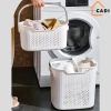 Giỏ đựng quần áo bẩn GADI đa năng và giỏ lót, quai xách PP cứng, giá ưu đãi 155k 5