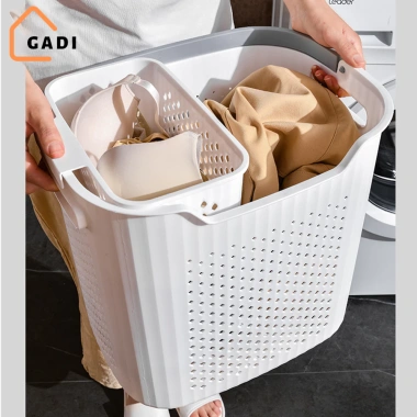 Giỏ đựng quần áo bẩn GADI đa năng và giỏ lót, quai xách PP cứng, giá ưu đãi 155k 7 Giỏ đựng quần áo bẩn GADI đa năng và giỏ lót, quai xách PP cứng, giá ưu đãi 155k 7