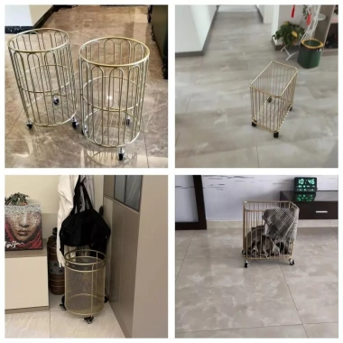 Giỏ đựng quần áo bẩn kim loại bánh xe, phù hợp phòng tắm, ngủ, giặt - 387.720₫ 9 Giỏ đựng quần áo bẩn kim loại bánh xe, phù hợp phòng tắm, ngủ, giặt - 387.720₫ 9