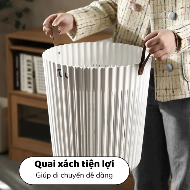 Giỏ Đựng Quần Áo Bẩn Lớn Nhựa PP Bền Quai Xách Azstore Giảm Giá 99k