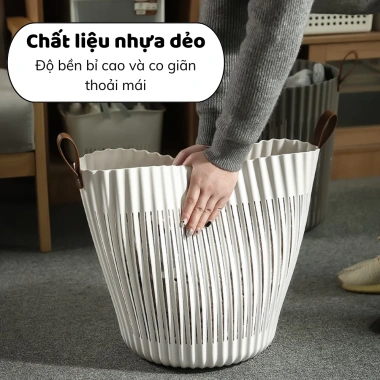 Giỏ Đựng Quần Áo Bẩn Lớn Nhựa PP Bền Quai Xách Azstore Giảm Giá 99k