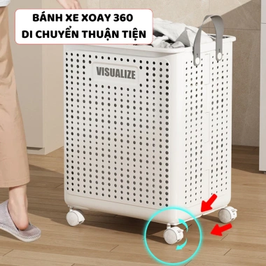 Giỏ Đựng Quần Áo ENODA HOME Bánh Xe Gấp Gọn Đa Năng Giá Ưu Đãi 126k 9 Giỏ Đựng Quần Áo ENODA HOME Bánh Xe Gấp Gọn Đa Năng Giá Ưu Đãi 126k 9