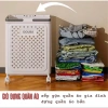 Giỏ đựng quần áo gấp gọn tiện lợi, bánh xe di chuyển nhựa PP – chỉ 105.000 VND 2