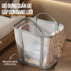 Giỏ Đựng Quần Áo Lưới Trong Cao Cấp - Xếp Gọn, Thoáng Khí, Dễ Mang Theo cho Gia Đình & Ký Túc Xá - Giá 78.000đ 4