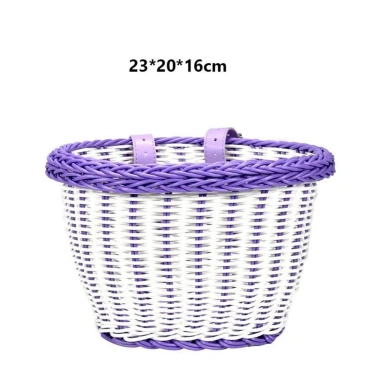 Giỏ đựng xe đạp trẻ em METUBE - Túi mây đa năng, kích thước 23x20x16cm, 20x16,5x16cm, 27x24cm, giảm giá 58.740 VND 2