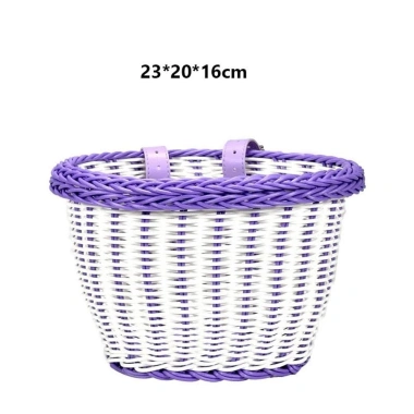 Giỏ đựng xe đạp trẻ em METUBE - Túi mây đa năng, kích thước 23x20x16cm, 20x16,5x16cm, 27x24cm, giảm giá 58.740 VND 17