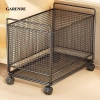 Giỏ Giặt Di Động Garende - Xe Đựng Thùng Đồ Sắt, Bánh Xe Xoay, Cách Gia Đình 3