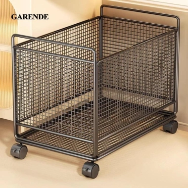 Giỏ Giặt Di Động Garende - Xe Đựng Thùng Đồ Sắt, Bánh Xe Xoay, Cách Gia Đình 3