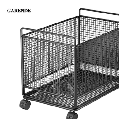 Giỏ Giặt Di Động Garende - Xe Đựng Thùng Đồ Sắt, Bánh Xe Xoay, Cách Gia Đình 6