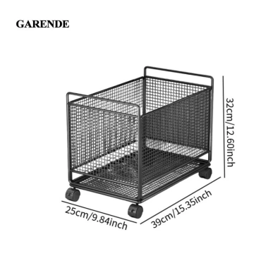 Giỏ Giặt Di Động Garende - Xe Đựng Thùng Đồ Sắt, Bánh Xe Xoay, Cách Gia Đình 7