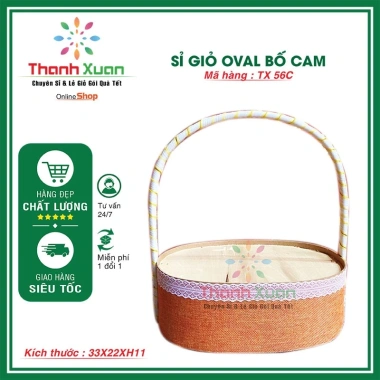 Giỏ gói quà Tết đa năng, giỏ đựng quà Oval bắn bắp - Giá chỉ 60.000đ, giảm từ 75.600 6