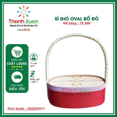 Giỏ gói quà Tết đa năng, giỏ đựng quà Oval bắn bắp - Giá chỉ 60.000đ, giảm từ 75.600 7