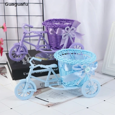 Giỏ hoa ba bánh nhỏ Guaaguafu - Bình lưu trữ, trang trí bàn văn phòng, giá 48.070₫