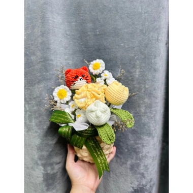 Giỏ hoa & chậu hoa len handmade - Quà tặng ý nghĩa, giảm 16% - Chỉ 280.000đ 7 Giỏ hoa & chậu hoa len handmade - Quà tặng ý nghĩa, giảm 16% - Chỉ 280.000đ 7