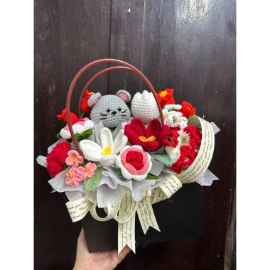 Giỏ hoa & chậu hoa len handmade - Quà tặng ý nghĩa, giảm 16% - Chỉ 280.000đ 9 Giỏ hoa & chậu hoa len handmade - Quà tặng ý nghĩa, giảm 16% - Chỉ 280.000đ 9