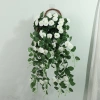 Giỏ Hoa Hồng Giả Bằng Nhựa Treo Tường Trang Trí Phòng Khách - Giá 74.203 VND 8