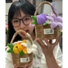 Giỏ hoa kẽm nhung Set tự làm - Sang trọng, giá 50.000₫, dùng trang trí và làm quà tặng 3