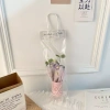 Giỏ hoa len handmade Valentine, sinh nhật, 8/3, 20/10 - kèm túi + đèn 3 chế độ, giá 65.000đ 2