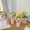 Giỏ hoa len handmade Valentine, sinh nhật, 8/3, 20/10 - kèm túi + đèn 3 chế độ, giá 65.000đ 5