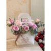 Giỏ hoa sách tay tặng sinh nhật 20/10 mix hoa tươi - Giá ưu đãi 280k May Petals 8