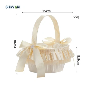 Giỏ hoa Satin cưới và kỷ niệm sang trọng, giá chỉ 111.100đ, giảm tới 21%