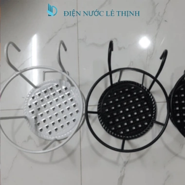 Giỏ hoa treo ban công - Chậu cảnh, móc treo, khung thép, sơn tĩnh điện, chỉ 36.000 đồng