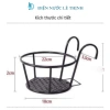 Giỏ hoa treo ban công - Chậu cảnh, móc treo, khung thép, sơn tĩnh điện, chỉ 36.000 đồng 3
