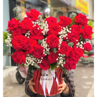 Giỏ hoa tươi - Quà tặng sinh nhật, 20/10, 8/3, đối tác, khai trương - Giá ưu đãi 480.000 VND
