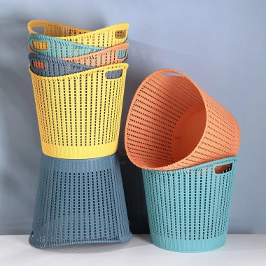 Giỏ JUJIAJIA nhựa PP cỡ lớn, xếp chồng, lỗ rỗng, sọt đựng quần áo bẩn 128.520₫