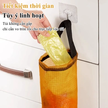 Giỏ lưới SHINNY đựng bao nylon & túi nhựa – Treo tường tối ưu không gian, tiện lợi, dễ lắp đặt – Giá chỉ 12.000₫