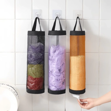 Giỏ lưới SHINNY đựng bao nylon & túi nhựa – Treo tường tối ưu không gian, tiện lợi, dễ lắp đặt – Giá chỉ 12.000₫