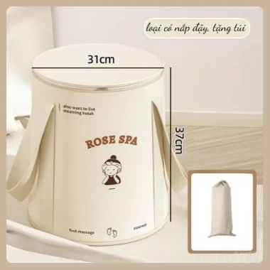 Giỏ Ngâm Chân Gấp Gọn, Xô Vải Ngân Chân Giữ Nhiệt, Đựng Nước Di Động 3 Giỏ Ngâm Chân Gấp Gọn, Xô Vải Ngân Chân Giữ Nhiệt, Đựng Nước Di Động 3