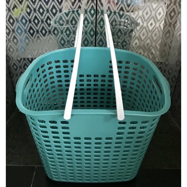 Giỏ nhựa đựng đồ giặt Homestar 42x32x38cm - Quai xách tiện lợi, bền chắc, chỉ 65.000 VND