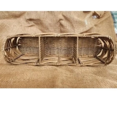 Giỏ nhựa giả mây oval 3 ngăn – Kệ bếp, Picnic dã ngoại, Tiệc event, Giá chỉ 136.000₫ 4