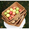 Giỏ Nhựa Mây Tre Đan Vintage - Rổ Đựng Hoa Quả Dã Ngoại, Decor, Giá 63.000đ 5