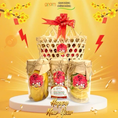 Giỏ Quà Biếu Tết Hạt Mix Nhiều Loại Dinh Dưỡng Cao Cấp - Giá Ưu Đãi 269k