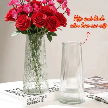 Giỏ quà Tết 2 trà topping Wil + bình hoa thủy tinh – Quà tặng người thân 121k 3