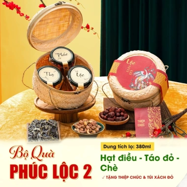 Giỏ quà Tết 2.026 mây tre đan - Hạt dinh dưỡng hỗ trợ sức khỏe La'zen, giảm còn 447.450₫ 5